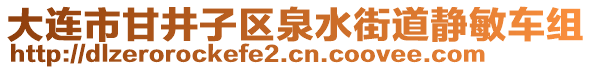 大連市甘井子區(qū)泉水街道靜敏車組