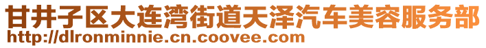 甘井子區(qū)大連灣街道天澤汽車美容服務(wù)部