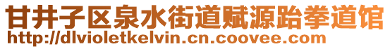 甘井子區(qū)泉水街道賦源跆拳道館