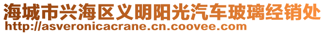 海城市興海區(qū)義明陽光汽車玻璃經(jīng)銷處