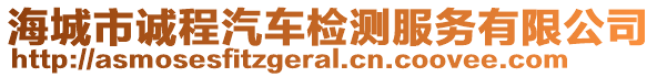 海城市誠程汽車檢測服務(wù)有限公司