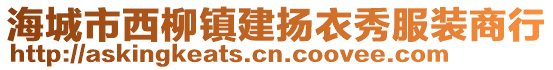 海城市西柳鎮(zhèn)建揚衣秀服裝商行