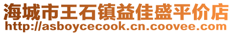 海城市王石鎮益佳盛平價店
