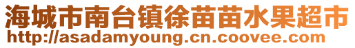 海城市南臺鎮(zhèn)徐苗苗水果超市