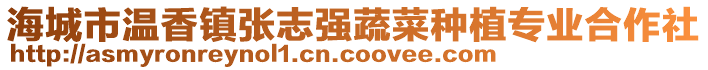 海城市溫香鎮張志強蔬菜種植專業合作社