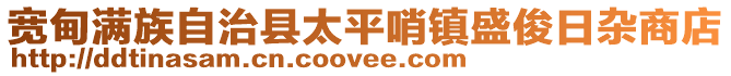 宽甸满族自治县太平哨镇盛俊日杂商店