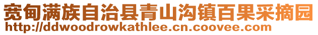 宽甸满族自治县青山沟镇百果采摘园