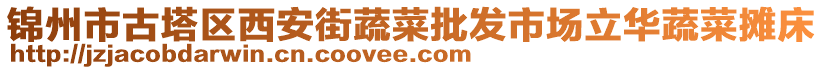 锦州市古塔区西安街蔬菜批发市场立华蔬菜摊床