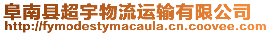 阜南縣超宇物流運(yùn)輸有限公司