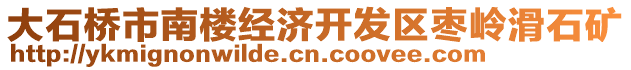 大石橋市南樓經濟開發區棗嶺滑石礦