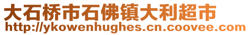 大石桥市石佛镇大利超市