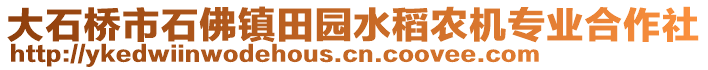 大石桥市石佛镇田园水稻农机专业合作社