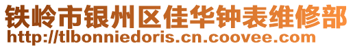 鐵嶺市銀州區佳華鐘表維修部