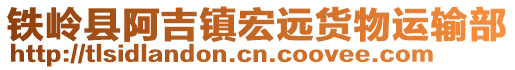 鐵嶺縣阿吉鎮(zhèn)宏遠貨物運輸部