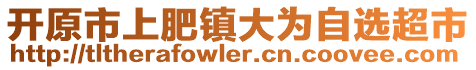 開原市上肥鎮(zhèn)大為自選超市