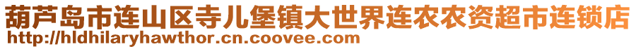 葫蘆島市連山區寺兒堡鎮大世界連農農資超市連鎖店