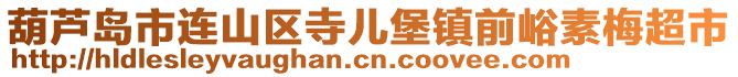 葫蘆島市連山區(qū)寺兒堡鎮(zhèn)前峪素梅超市