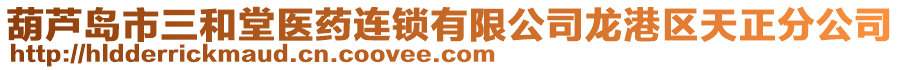 葫芦岛市三和堂医药连锁有限公司龙港区天正分公司