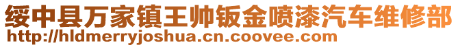 綏中縣萬家鎮(zhèn)王帥鈑金噴漆汽車維修部