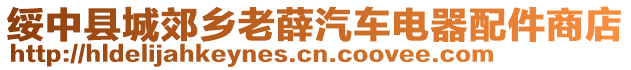 綏中縣城郊鄉(xiāng)老薛汽車電器配件商店