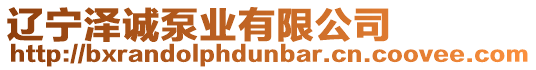 遼寧澤誠泵業(yè)有限公司