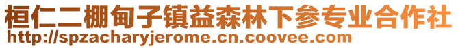 桓仁二棚甸子鎮(zhèn)益森林下參專業(yè)合作社