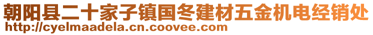 朝陽(yáng)縣二十家子鎮(zhèn)國(guó)冬建材五金機(jī)電經(jīng)銷(xiāo)處