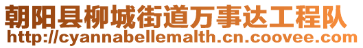 朝陽(yáng)縣柳城街道萬(wàn)事達(dá)工程隊(duì)