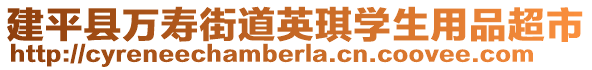 建平縣萬壽街道英琪學生用品超市