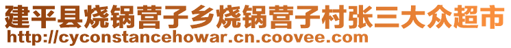 建平縣燒鍋營子鄉(xiāng)燒鍋營子村張三大眾超市