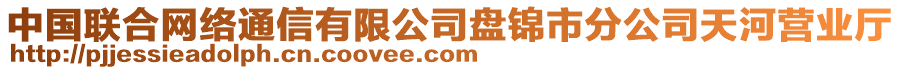 中國聯(lián)合網(wǎng)絡(luò)通信有限公司盤錦市分公司天河營業(yè)廳