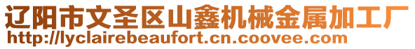 遼陽市文圣區(qū)山鑫機(jī)械金屬加工廠