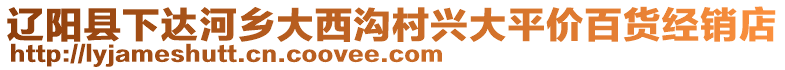 遼陽(yáng)縣下達(dá)河鄉(xiāng)大西溝村興大平價(jià)百貨經(jīng)銷(xiāo)店