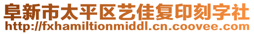 阜新市太平區(qū)藝佳復(fù)印刻字社