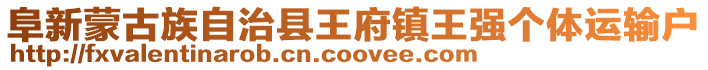 阜新蒙古族自治縣王府鎮(zhèn)王強(qiáng)個(gè)體運(yùn)輸戶(hù)