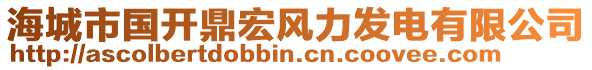 海城市國(guó)開(kāi)鼎宏風(fēng)力發(fā)電有限公司