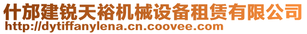 什邡建銳天裕機(jī)械設(shè)備租賃有限公司