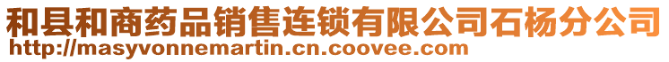 和縣和商藥品銷售連鎖有限公司石楊分公司