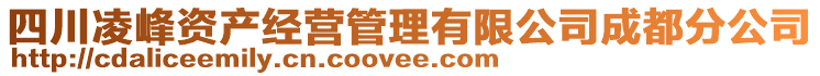 四川凌峰資產(chǎn)經(jīng)營(yíng)管理有限公司成都分公司