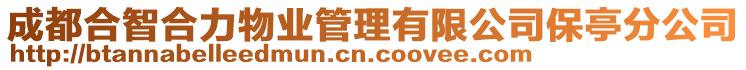 成都合智合力物業(yè)管理有限公司保亭分公司