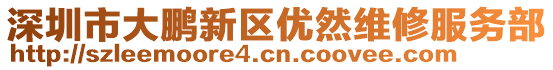 深圳市大鵬新區(qū)優(yōu)然維修服務(wù)部