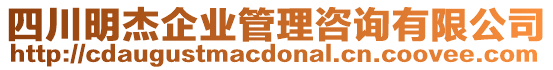 四川明杰企業(yè)管理咨詢有限公司