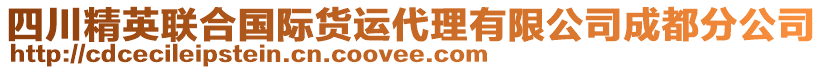 四川精英聯(lián)合國(guó)際貨運(yùn)代理有限公司成都分公司