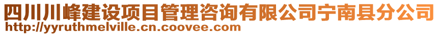 四川川峰建設(shè)項(xiàng)目管理咨詢有限公司寧南縣分公司