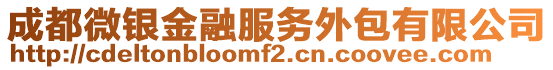 成都微銀金融服務外包有限公司