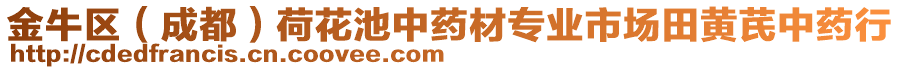 金牛區(qū)（成都）荷花池中藥材專業(yè)市場田黃芪中藥行