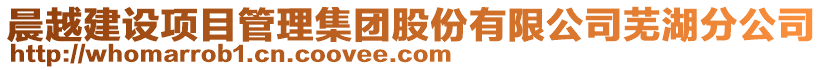 晨越建設項目管理集團股份有限公司蕪湖分公司