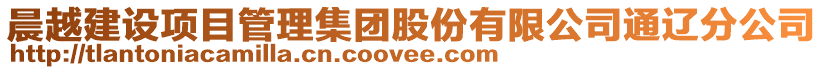 晨越建設項目管理集團股份有限公司通遼分公司