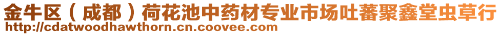 金牛區(qū)(成都)荷花池中藥材專(zhuān)業(yè)市場(chǎng)吐蕃聚鑫堂蟲(chóng)草行