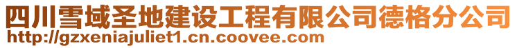 四川雪域圣地建設工程有限公司德格分公司